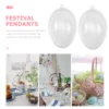 Transparent Egg Box Easter Scene Hanging Ornament Shaped Pendant Plastic Craft Decor Themed Festival Prop Christmas Decorations 5