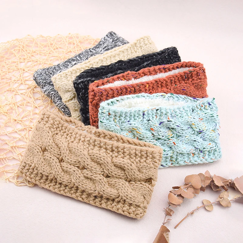 2 Stück Gestrickte Stirnbänder – Warme Häkel-Turbane Für Frauen & Mädchen, Elastisch & Stylisch