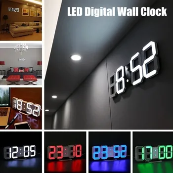 LED Digital Wall Clock with 3 levels Brightness 1