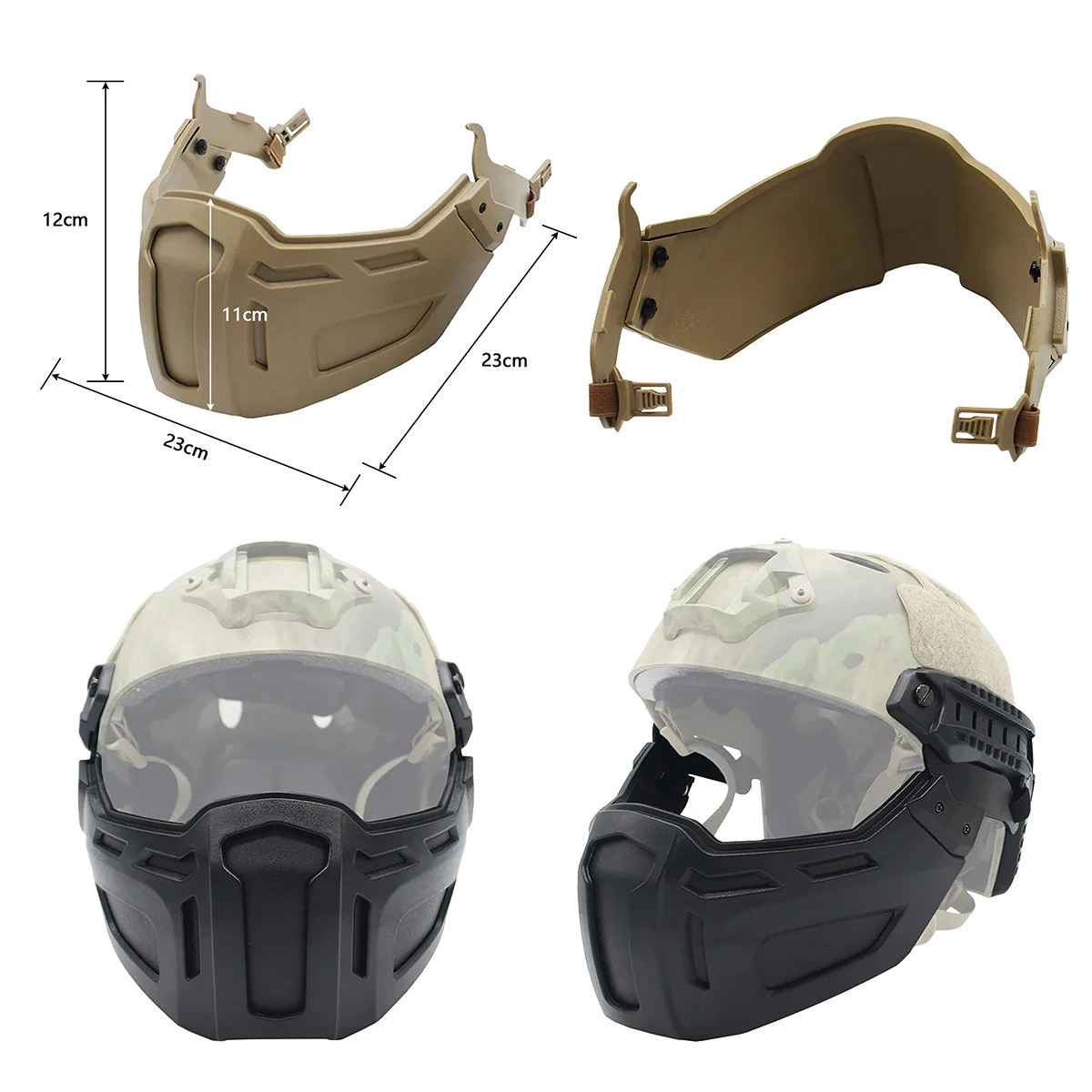 Tactical Helmet with Goggles