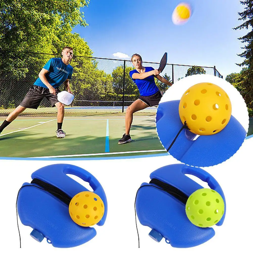 

Pickleball Trainer With Pickleball Ball Baseboard Indoor Outdoor Pickleball Training Tool For Exercise Kids Adult Single Player