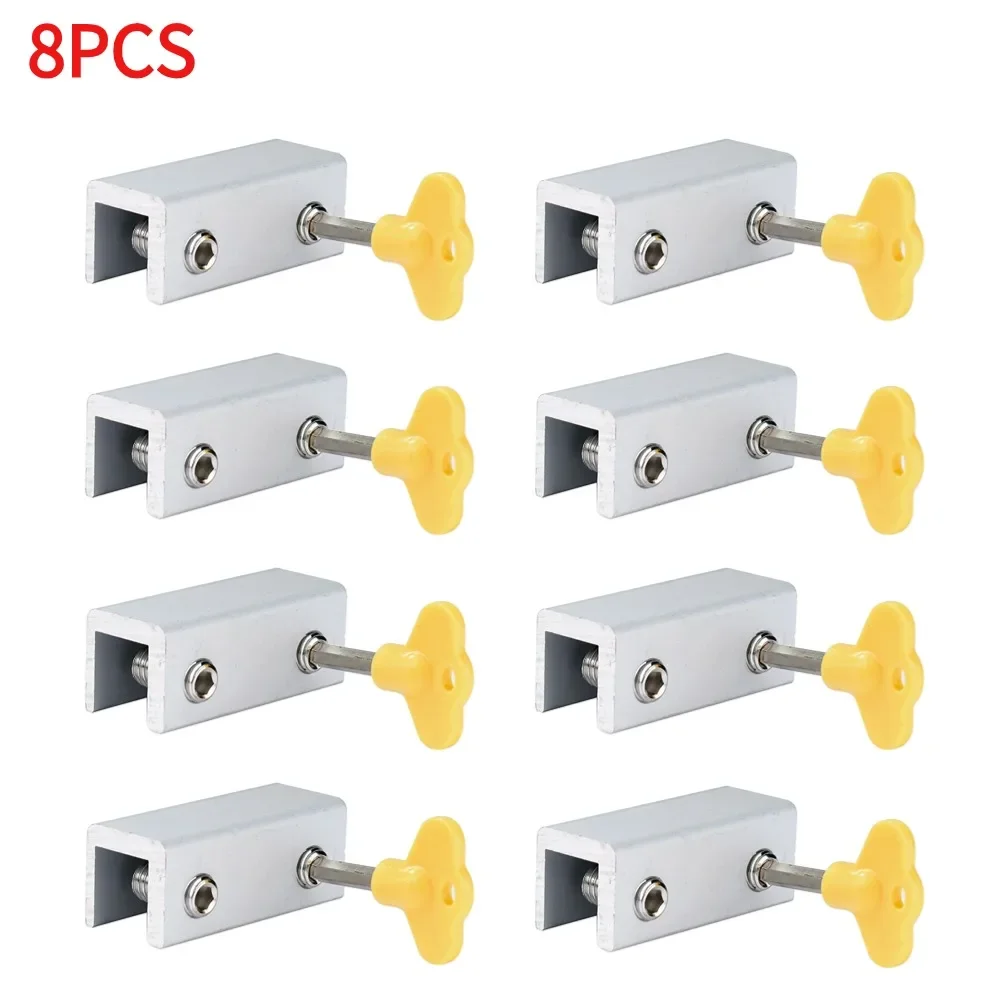 Adjustable Safety Locks for Windows and Sliding Doors - Child-Proof Limit Stoppers (1-10 Pack)
