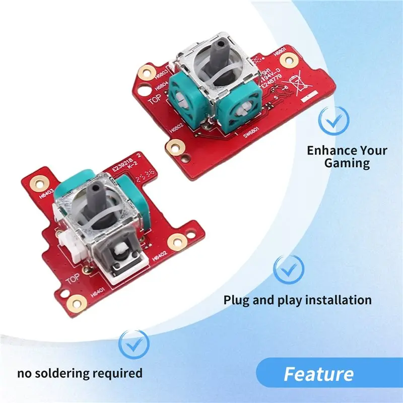 ROG Ally X용 최고의 2피스 홀 이펙트 조이스틱 모듈, 드리프트 방지 전자기 아날로그 썸스틱, Ally X용 200만회 사용 가능