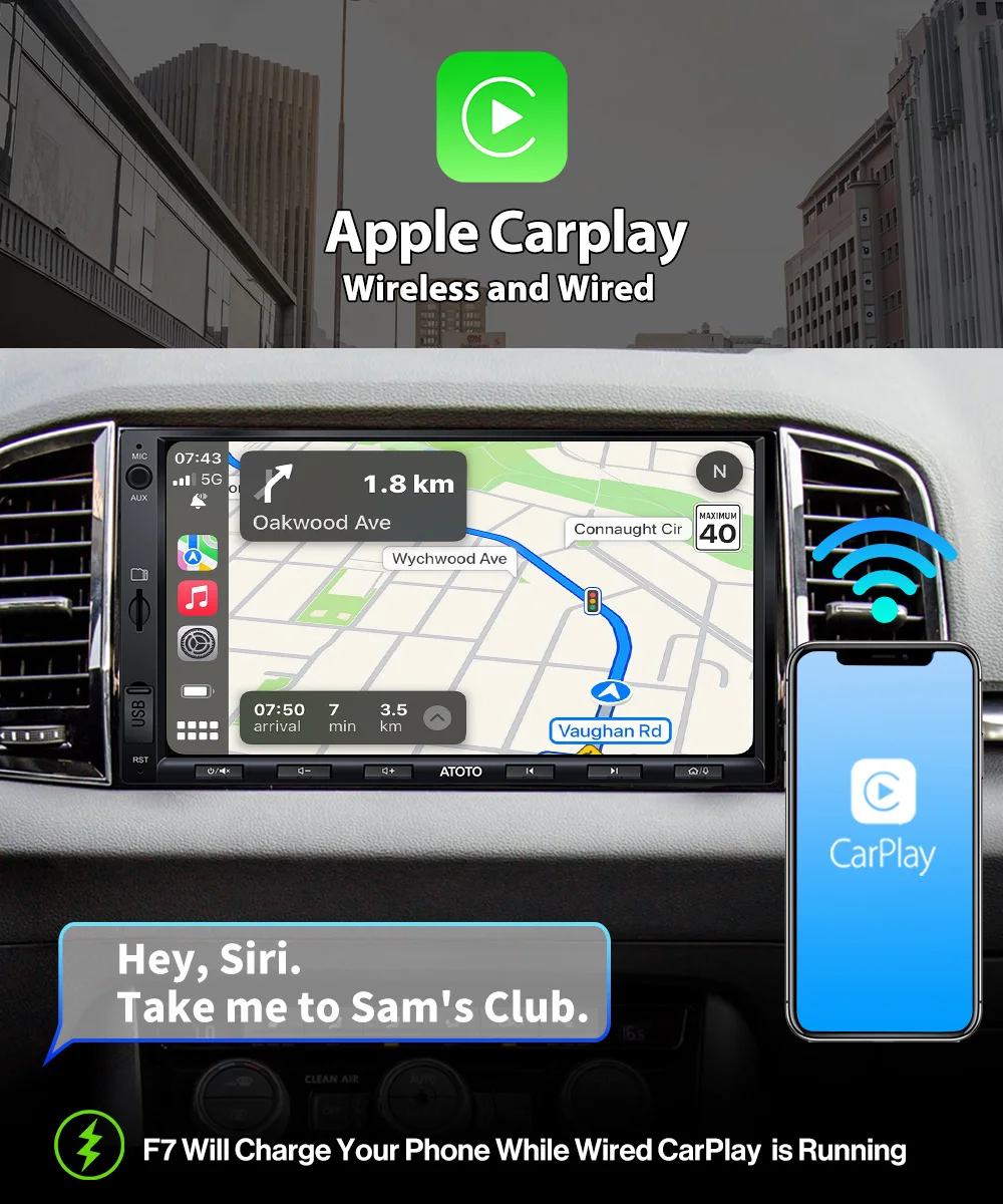 セール オーシャンチャイルドATOTO F7 XE 7インチダブルDIN カー