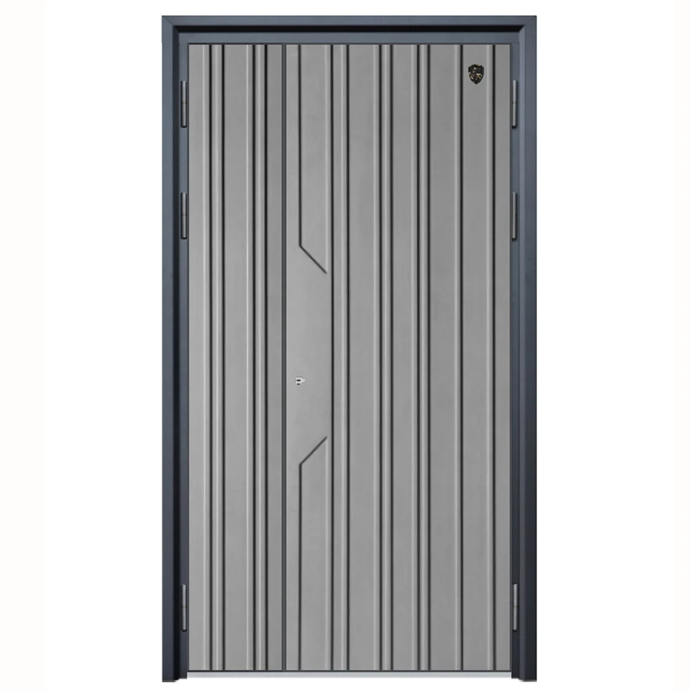 Wholesale Price Modern House Entry Security Doors Front Home Entrance Exterior Steel Main Gate Door for Villa 3