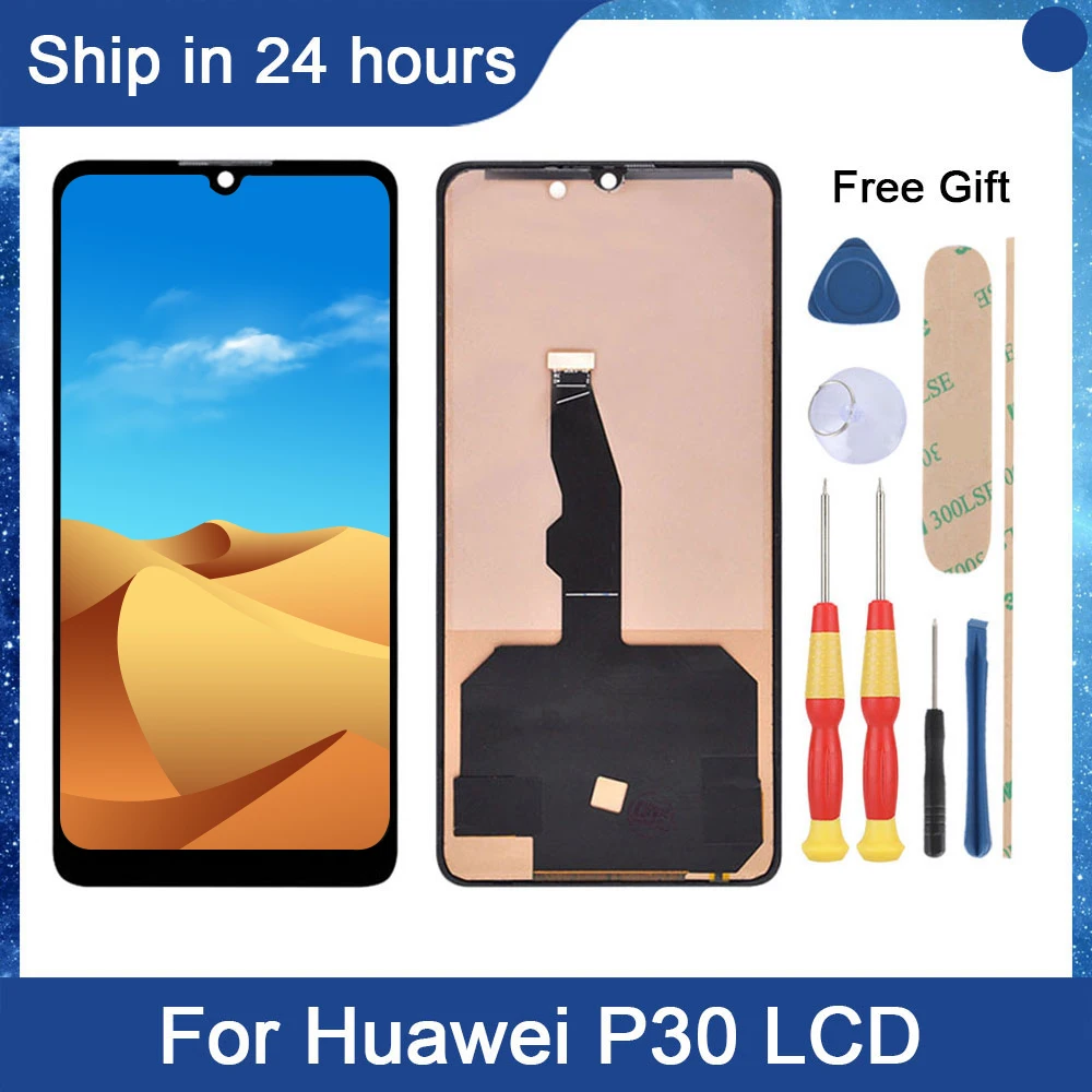 Ainicole 6.1 ''Per Huawei P30 Display Lcd Touch Screen Digitizer Assembly Ele-L29 Ele-L09 Ele-Al00 Sostituzione Dello Schermo Lcd