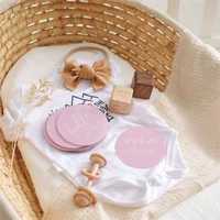 13pcs Baby Milestone Cards Acrylic Number Monthly Memorial Newborn Photography Props Accessories For Newborn Birth Day Gifts 2