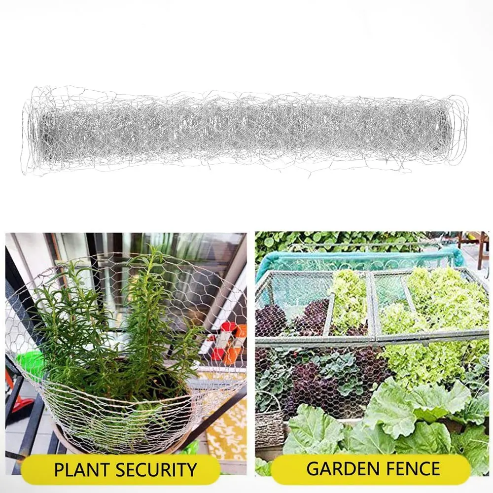 Metal Chicken Wire Mesh Fence Netting for Garden and Animal Protection