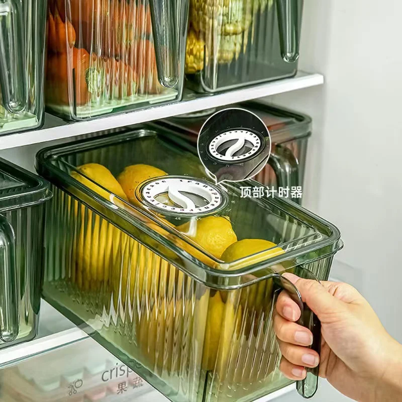 Medium Timing Fridge Storage Box Food Freshness Seal Organiser