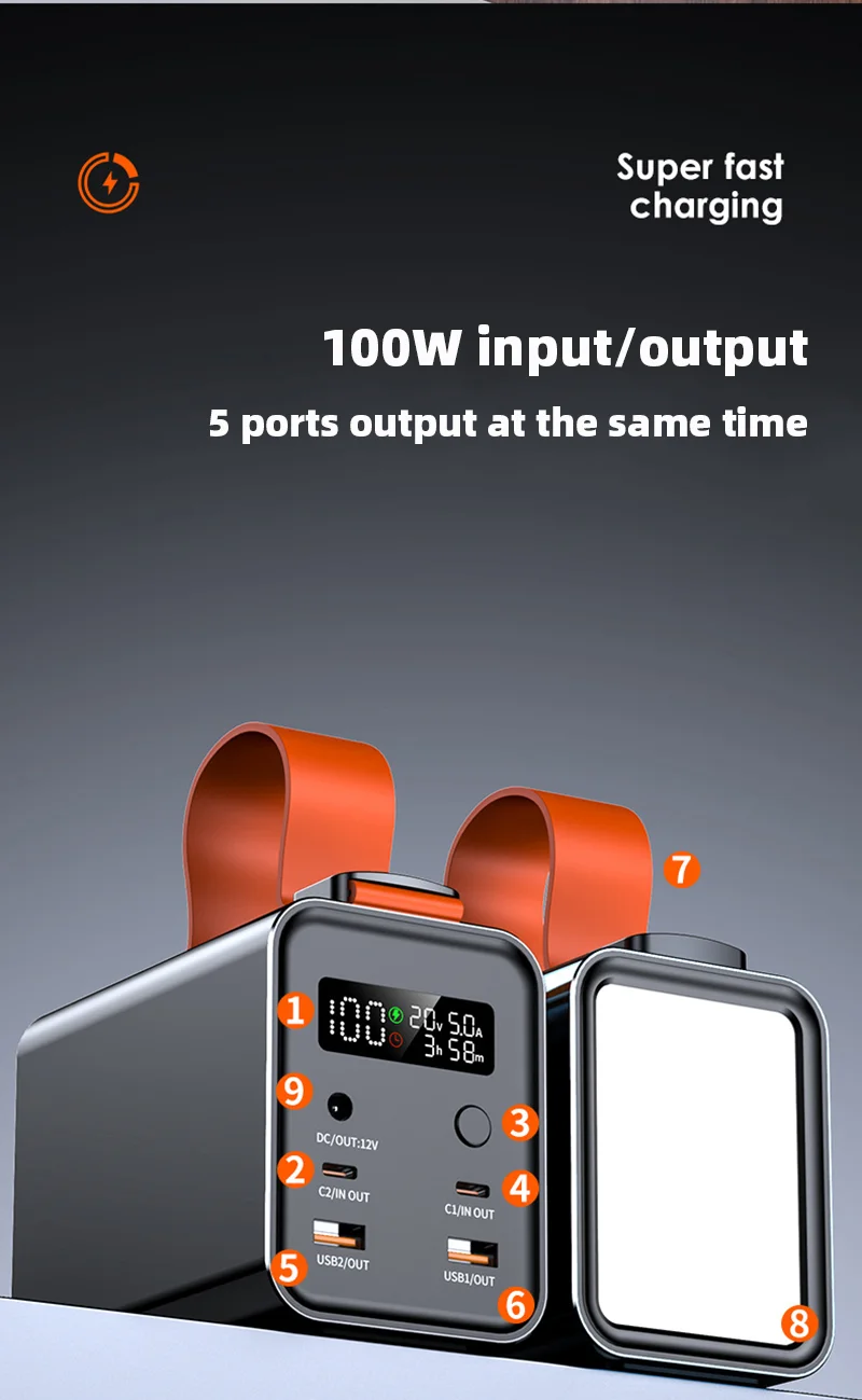 60000mAh 100W Power Bank Portable USB C Fast Charging External Spare Battery Large Capacity Powerbank For Laptop Outdoor Camping 3 S2d6f5894019e48efbb2c087f80d1bbf8l