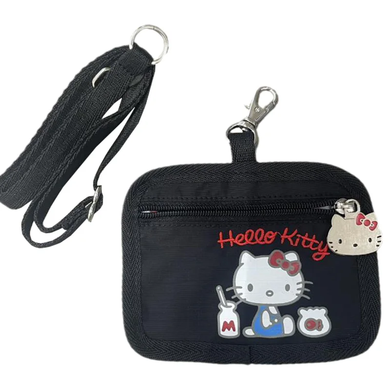 

Kawaii Sanrioed аниме Kittys большая емкость прочная и долговечная изысканная вышивка Кошелек для монет значок Сумка Рождественский подарок на день рождения