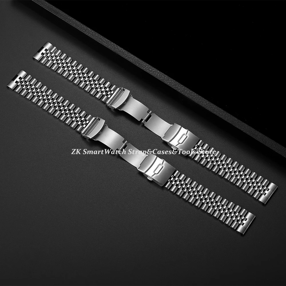 Edelstahl-Armbandgürtel mit geradem Ende für Jubilee für Seiko SKX007/009 Metall-Uhrenarmband 18 mm 19 mm 20 mm 21 mm 22 mm 24 mm – Detail 3
