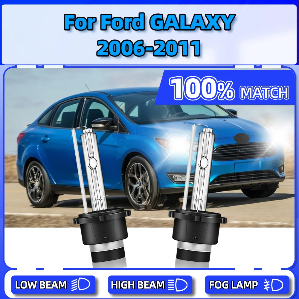 

2PCS 6000K Car Xenon Headlight 20000LM 35W Auto Front Lights 12V Xenon Lamps For Ford GALAXY 2006 2007 2008 2009 2010 2011