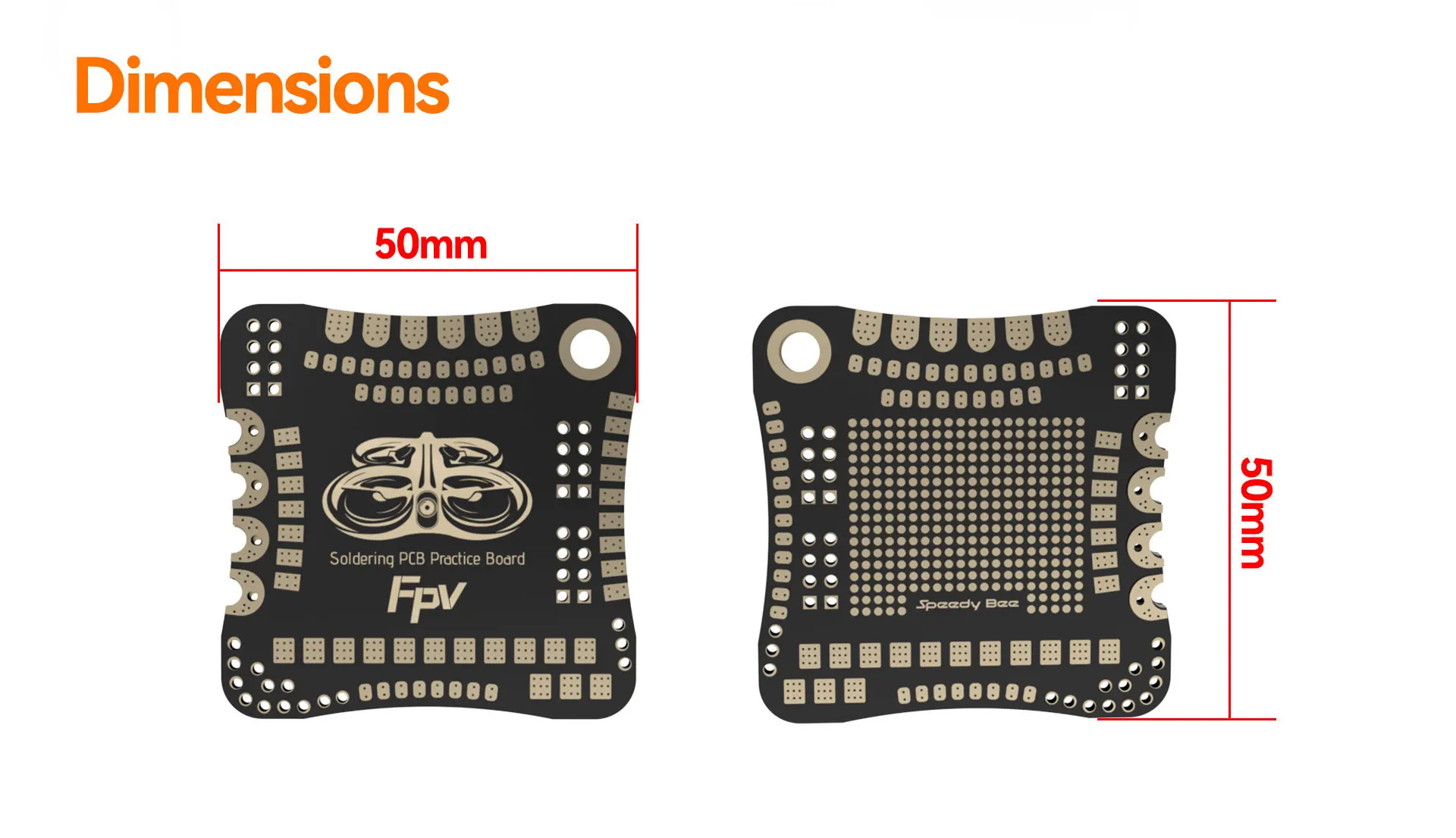 4PCS SpeedyBee Schweißen Übung Platte FPV Löten PCB Praxis Board FPV Flight Controller – Detail 5