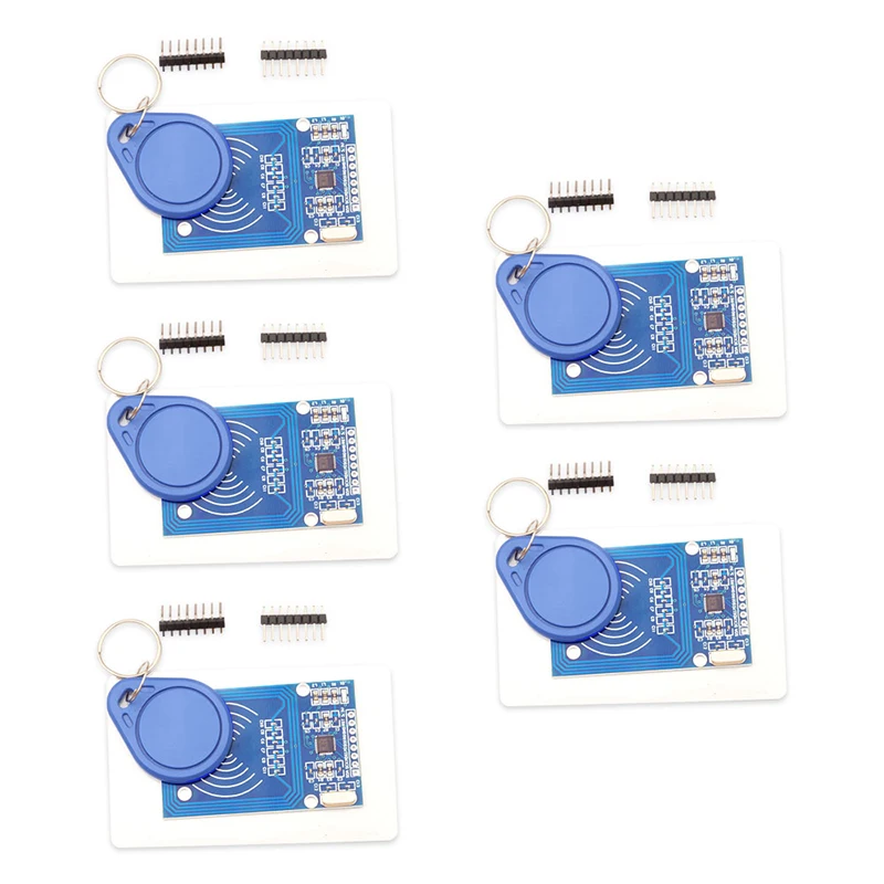 

5PCS RC-522 RFID Module For Reader Writer Sensor Module Card I2C IIC SPI Interface DC 3.3V 13.56MHz