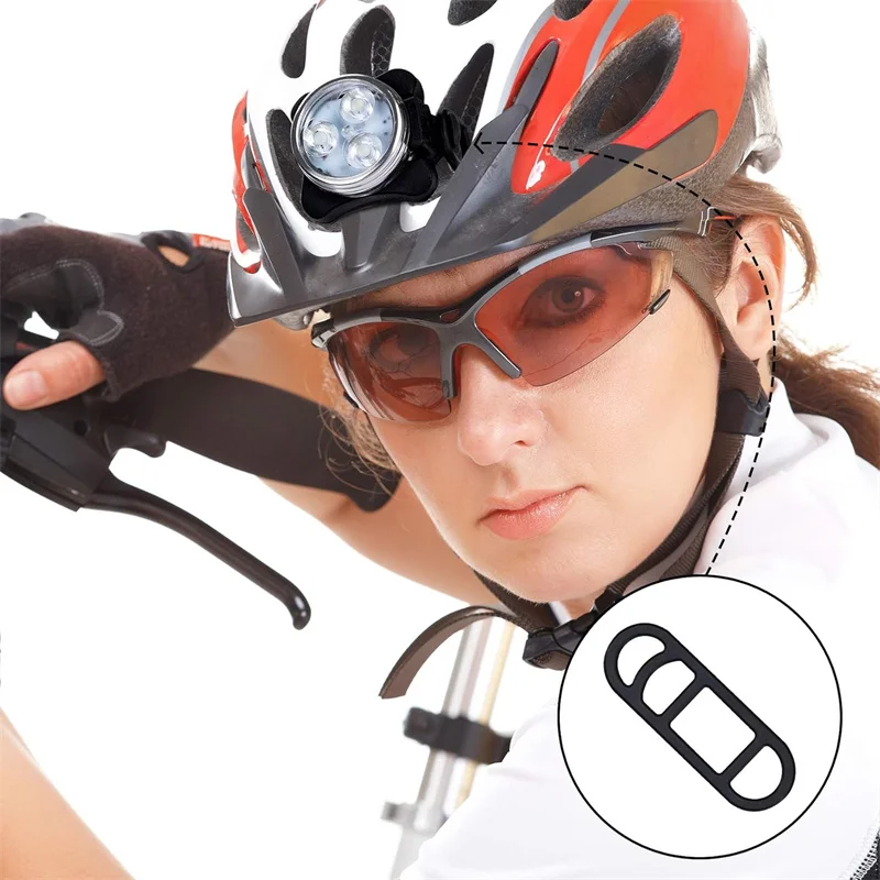 2/5/10pcs Front Light Torch Elastic Band for Road Bike Cycling Headlight Silicone GEL Strap GPS Camera Bungee Stretch Holder NEW