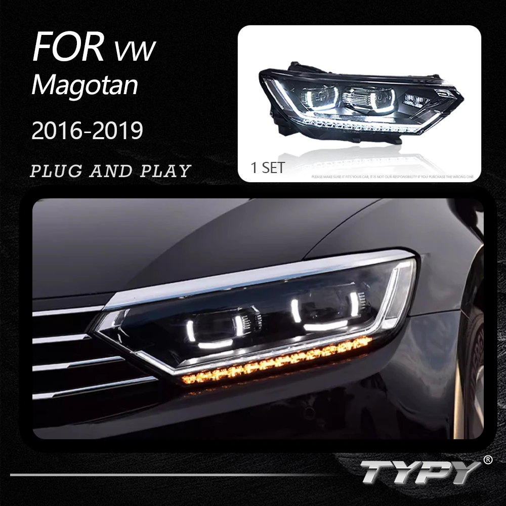 

TYPY Car Headlights For Volkswagen Magotan 2016-2019 LED Car Lamps Daytime Running Lights Dynamic Turn Signals