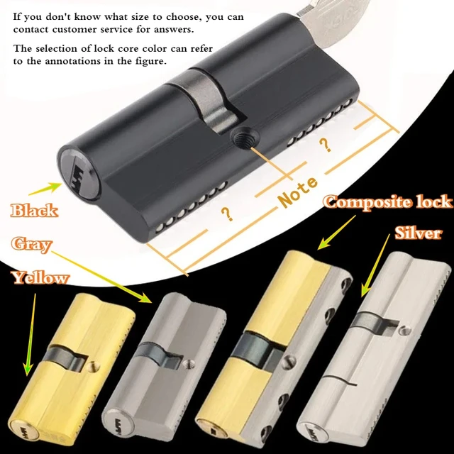 แกนล็อคประตูทองแดงทั้งหมด ขนาด 50-120 มม. สำหรับประตูทางเข้าภายในบ้าน มีให้เลือกหลายสี 1
