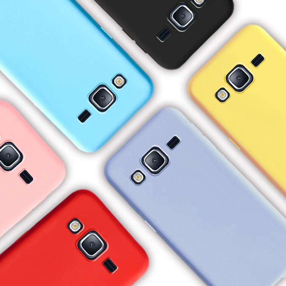 Vibrant Candy Color Silicone Phone Case - Matte Soft TPU Cover