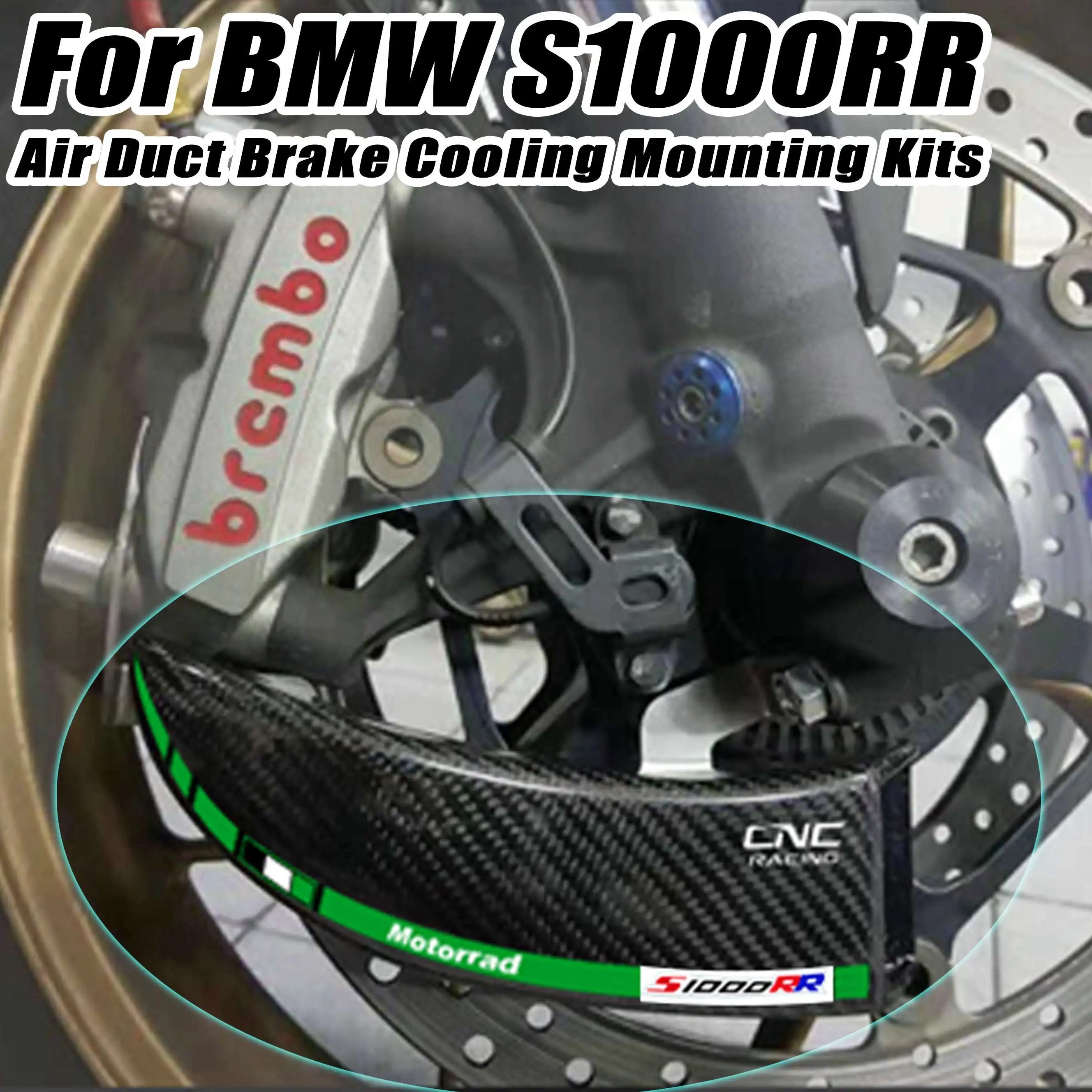 

For BMW S1000RR S1000 RR S1000-RR 2009-2020 Carbon Fiber Brake System Air Cooling Ducts Motorcycle Accessories