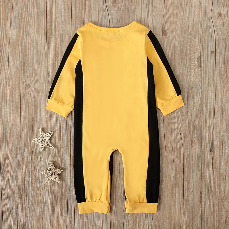 Dragon Kung Fu Baby Costume for Boys Yellow Romper Jumpsuit Photography Birthday Party Fancy Dress Umorden