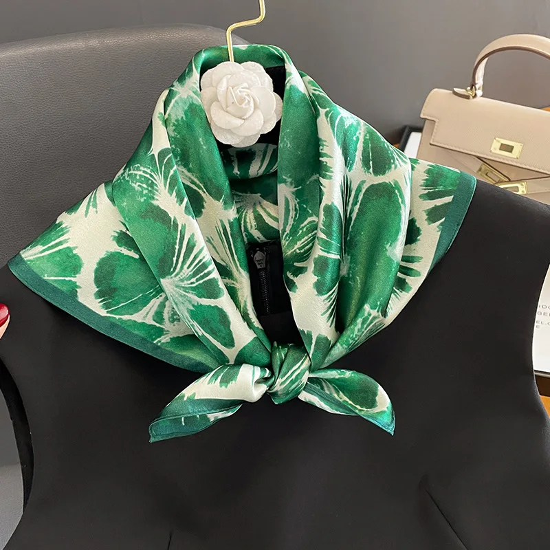 100% Silk Bandana Scarf – Luxury Square Neckerchief