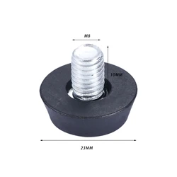 10pcs Adjustable Furniture Levelers - Screw - In Leg Caps for Tables, Chairs, and Sofas (M8 x 10 x 23)