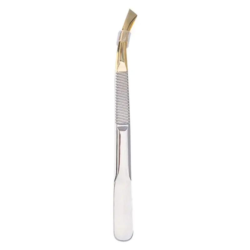 Eyebrow Trimming Clip Eyebrow Pliers Tool Eyebrow Clip Stainless Steel Clip Eyelash Double Eyelid Tweezers Slant Makeup Tool 4