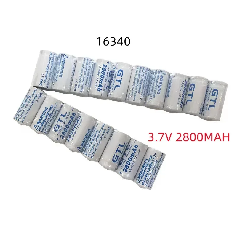 

New 2800mAh Rechargeable Li-ion 16340 Battery UniversALBC LED Flashlight Expert 2800mAh LS 16340 3.7V Li-ion Purple Color