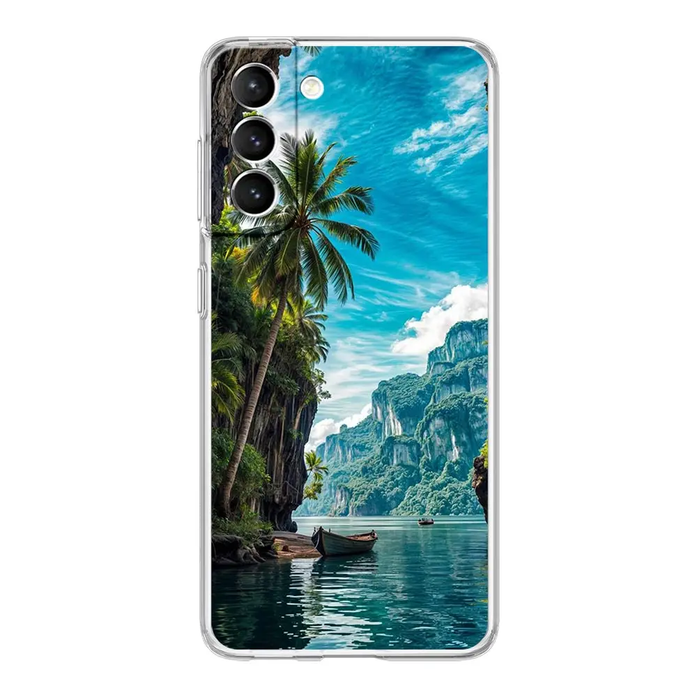Sunset Beach Palm Tree Phone Case