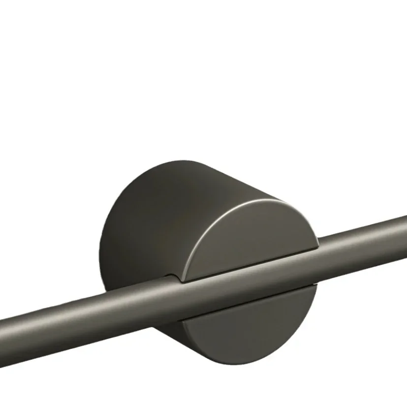 Fulcrum towel rack simple luxury aluminum alloy adjustable single bath bar bar towel Nordic bathroom rack Light