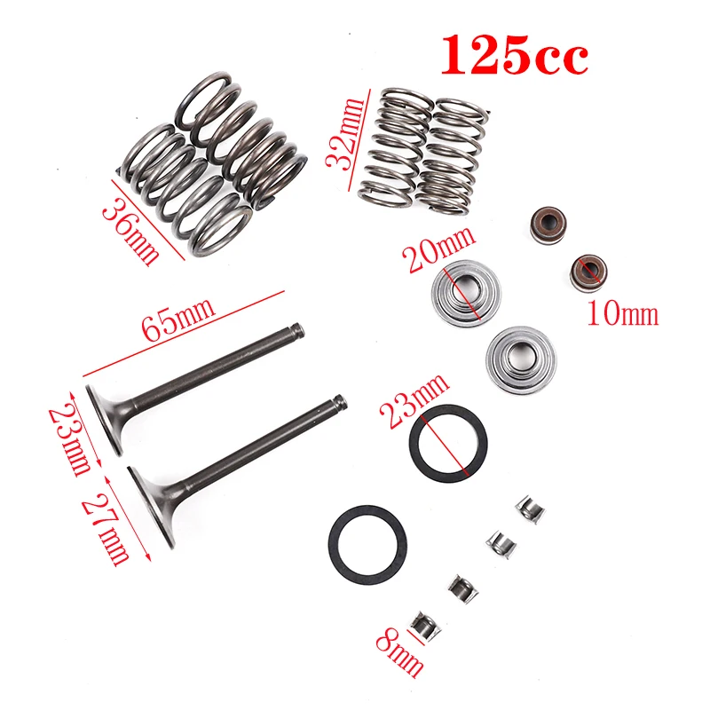 Replacement Intake Exhaust Valves Spring Kit for 110 cc/ 125cc Dirt Kart