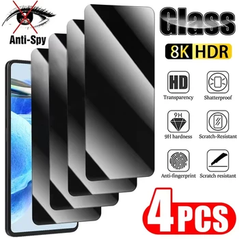 4 Pezzi Pellicola Protettiva Privacy per Samsung Galaxy A16 A17 5G A06 A07 A56 A55 A36 A26 A26 Vetro Protettivo S25 Ultra S24 FE S21 S23 S22