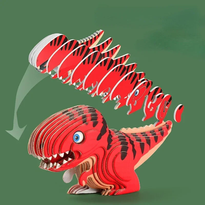 Jurassic World Dinosaur 3D Educational Paper Puzzle
