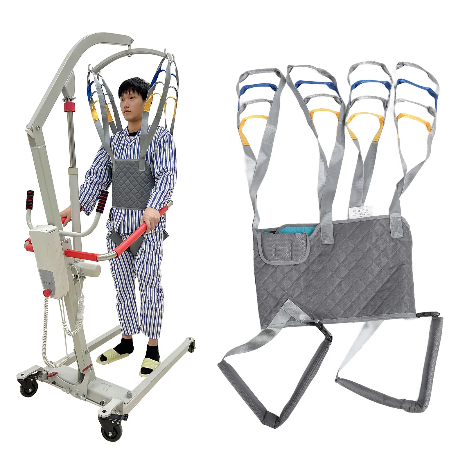 

Medical Lift Walking Sling Adjustable 507lbs Loading Weights Patient Medical Lift Sling Standing Aids for Recovery Elderly
