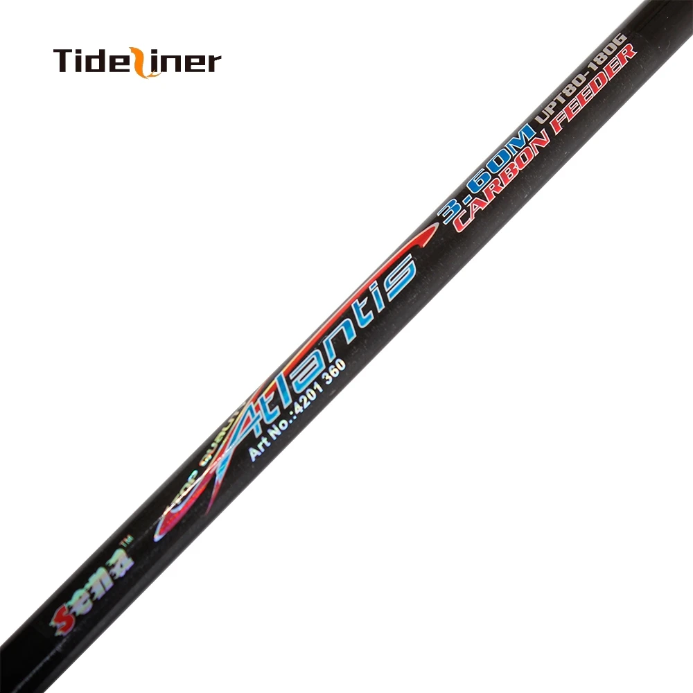 Fishing Rod Tideliner 3.6m 3.9m Feeder Fishing Rod 3+3 80-180g Carbon Fiber Spinning River Pole Cane