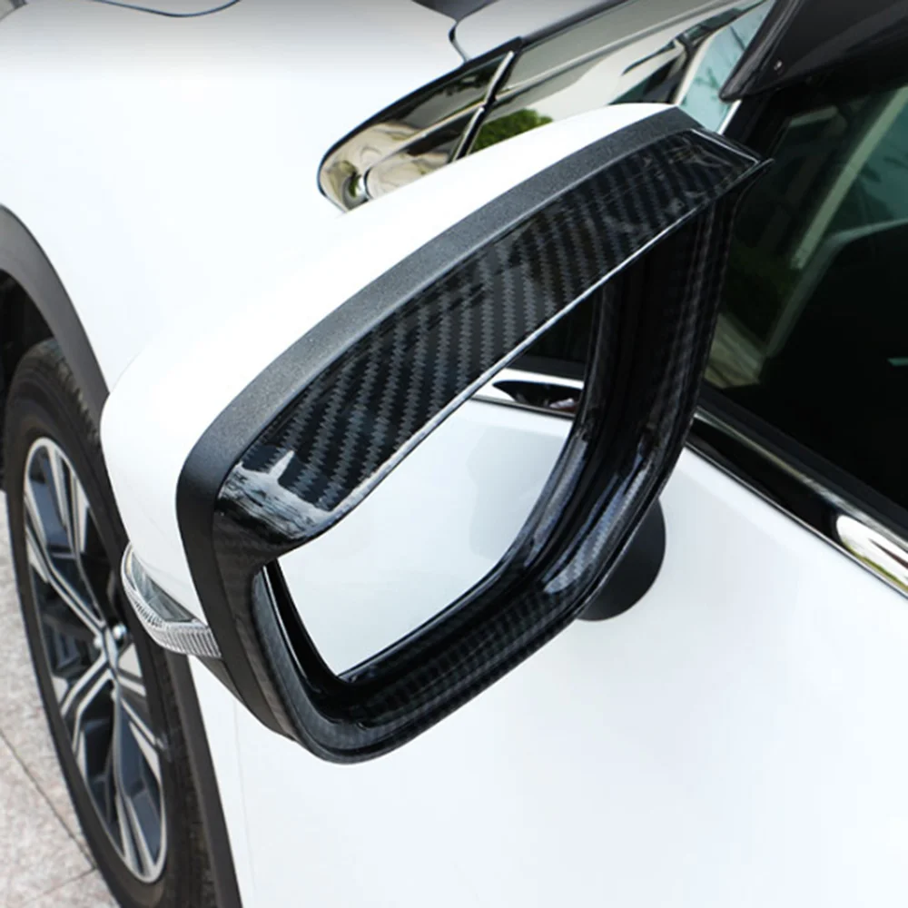 

2018-2024 For Mitsubishi Eclipse Cross Side View Mirror Wing Rain Guard Bezel Garnish Carbon Fiber Styling