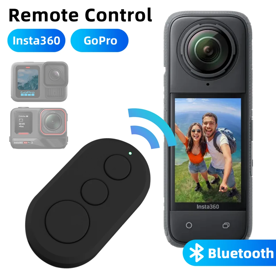 GPS Bluetooth Remote Control For Insta360 X5,X4,X4 Air,X3,One X2