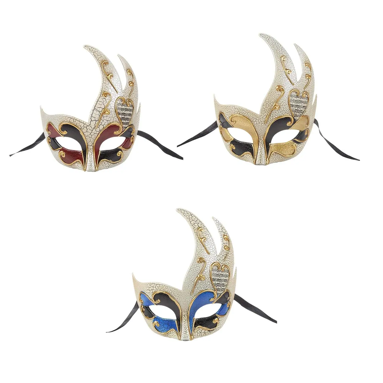 

Flame Shaped Mask Lightweight with Straps Carnival Show Clubs Party Creative Portable Roles Play Halloween Decor Masquerade Mask