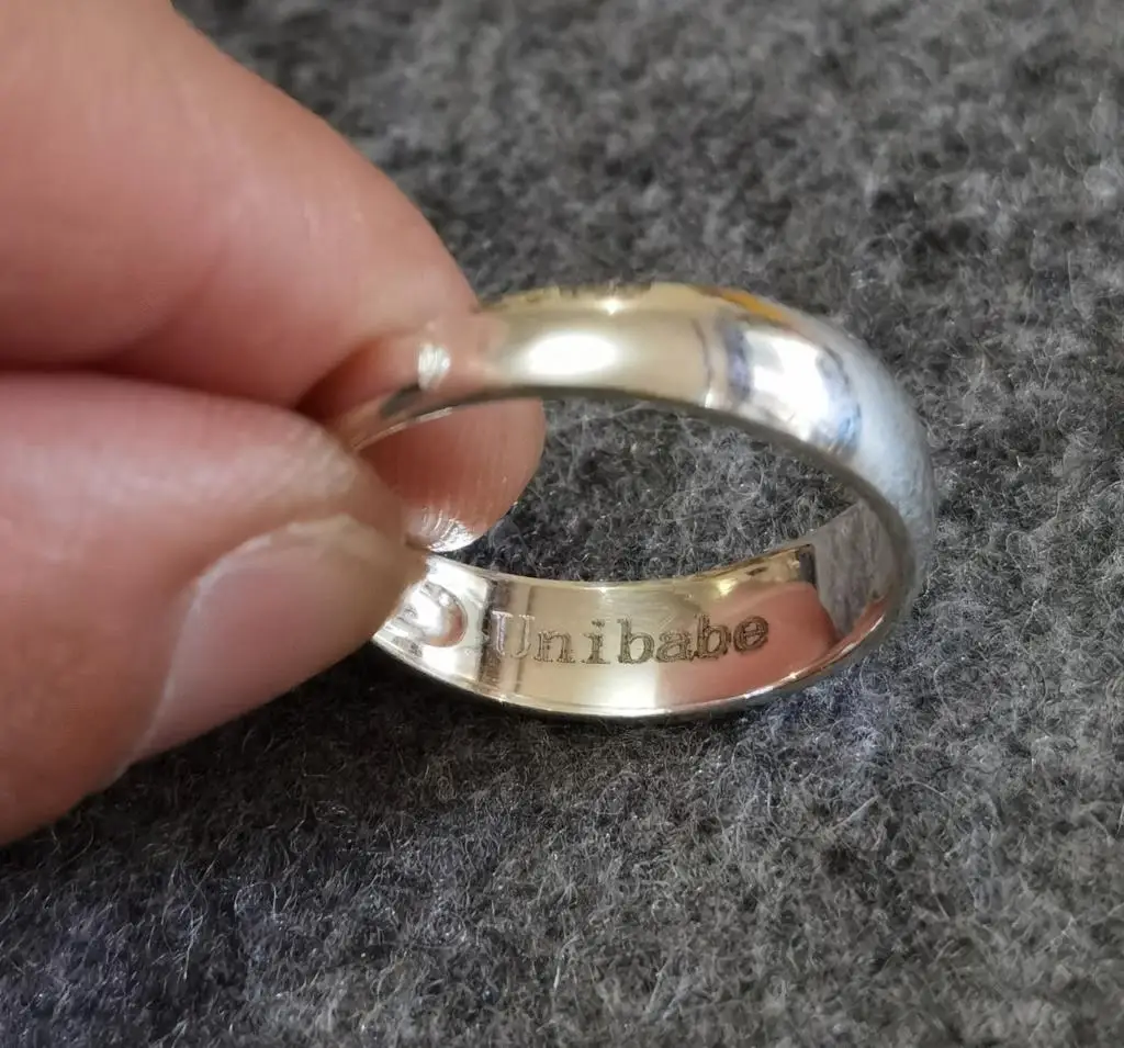 Custom text ring - Silver Personalized Ring - Name Rings - Band ring -  Nadin Art Design - Personalized Jewelry