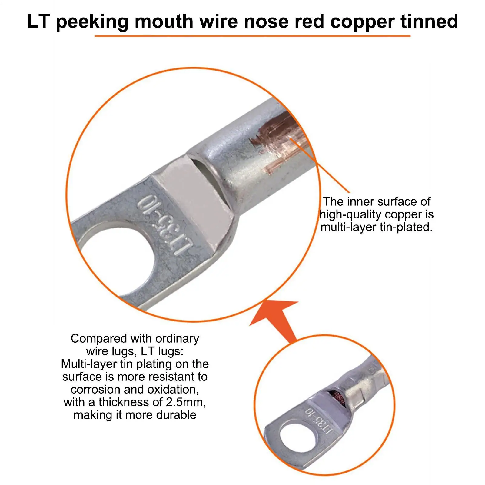 Durable Marine-Grade Car Battery Connector Cable - 30cm PVC Insulated Jacket