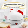 Home Kitchen Cooking Tool 7-Egg Capacity Egg Cooker Chicken Shaped Egg Boiler Eggs Steamer Appliance Utensil 5