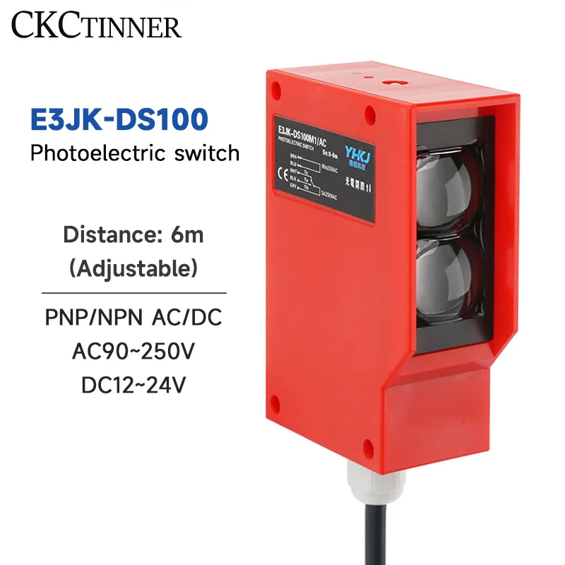 AUTO Sensore Per Barriera Luminosa, E3JK-R4M1 Case ABS IP65 Barriera Luminosa Con Riflesso A Specchio (DC12-24V 500mm) E3JK ‑ R4M1 Case ABS Tipo Di - Foto 10