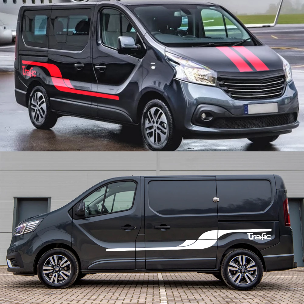 Per Renault Trafic 2 3 Camper Van MK2 MK1 MK3 2 Pezzi Adesivi Laterali Per Portiera Auto Mountain Adventure Grafica Decalcomanie In Vinile Accessori - Foto 3