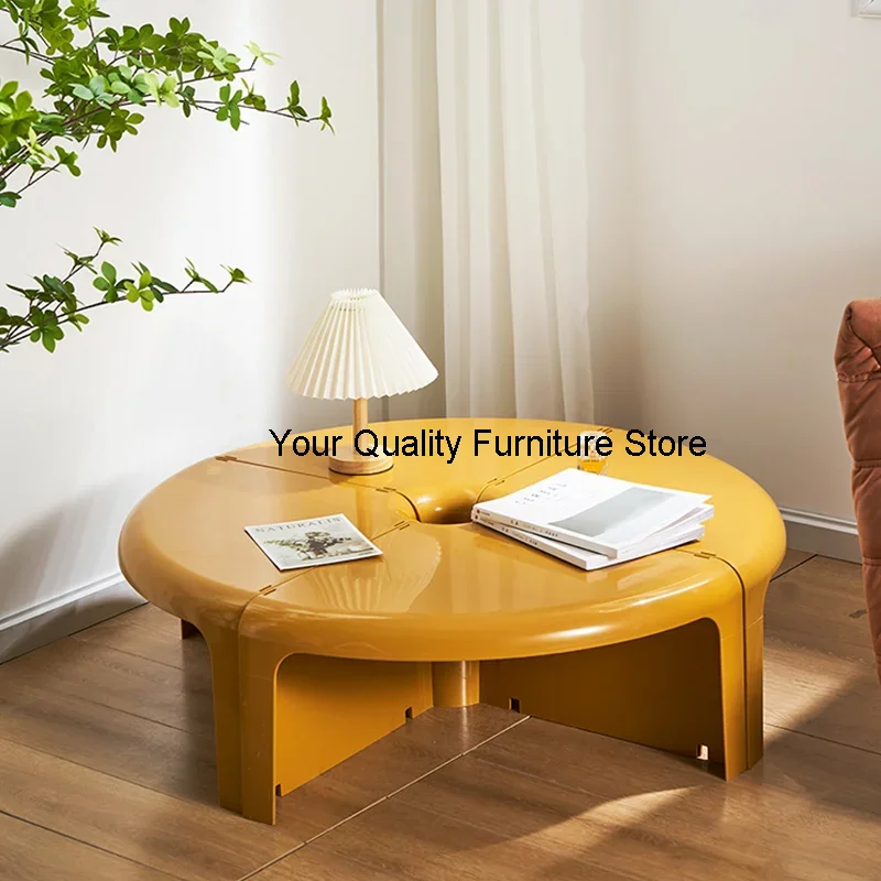 

Hallway Mid Century Side Table Living Room Sofa Table Round Outdoor Patio Coffee Table Antique Low Round Mesa Home Furniture