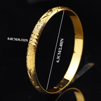 Goldlen Middle East 6-piece Ethiopian Girl Copper Bracelets Dubai Women's Fashion Jewelry Ethiopian Bride Wedding Gift 3