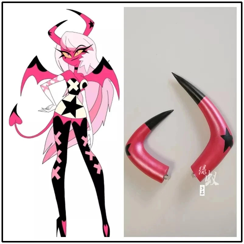 New Hazbin Cosplay Hotel Helluva Boss Verosika Mayday Cosplay Women Red Horn Headband Hairpin Prop Halloween Christmas Headwear 20 New Hazbin Cosplay Hotel Helluva Boss Verosika Mayday Cosplay Women Red Horn Headband Hairpin Prop Halloween Christmas Headwear 11