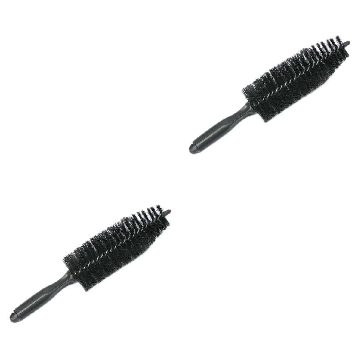 

2pcs Universal Black Truck Car Auto Wheel Tire Rim Tapered Brush Cleaning Tool