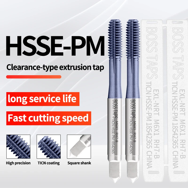 HSSE-PM JIS Standard TICN Coating Roll Forming Tap M1 M2 M3 M4 M5 M6 M7 M8 M9 M10 M11 M12 Machine Sc