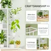 Plant Shelves Iron Potted Flower Plant Stand Rack Multiple Flower Pot Holder Shelf Indoor Outdoor Planter Display Organizer 3